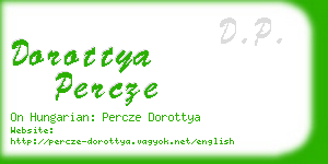 dorottya percze business card